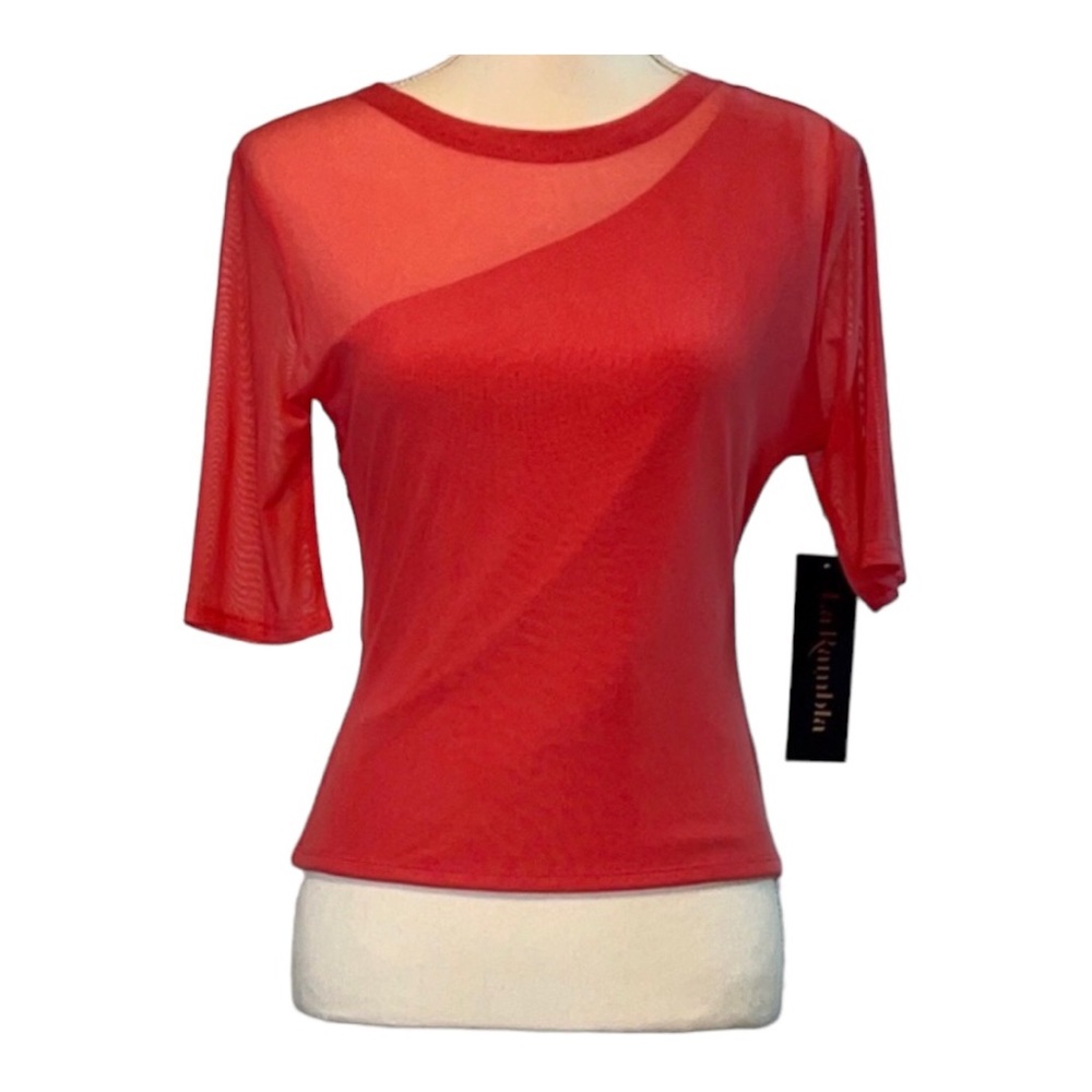 NWT‎ Coral Sheer Blouse w/Tank